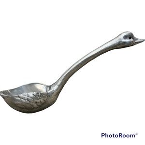 Arthur Court cast aluminum duck goose ladle soup serving spoon